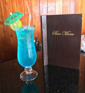 Blue Drink on board the Wind Spirit