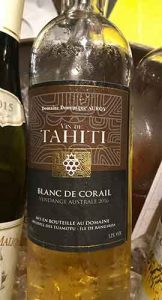 Vin de Tahiti, Blance de Corail bottle