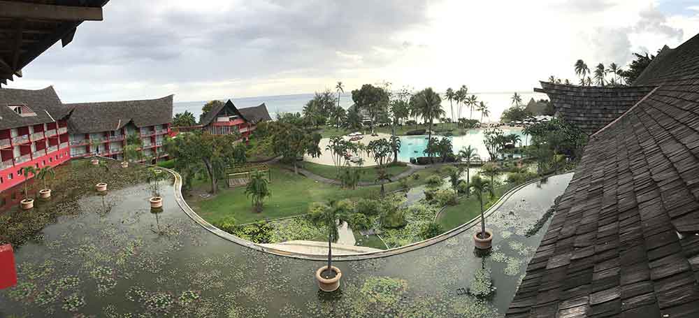 Panoramic view of our room at Le Meridien.