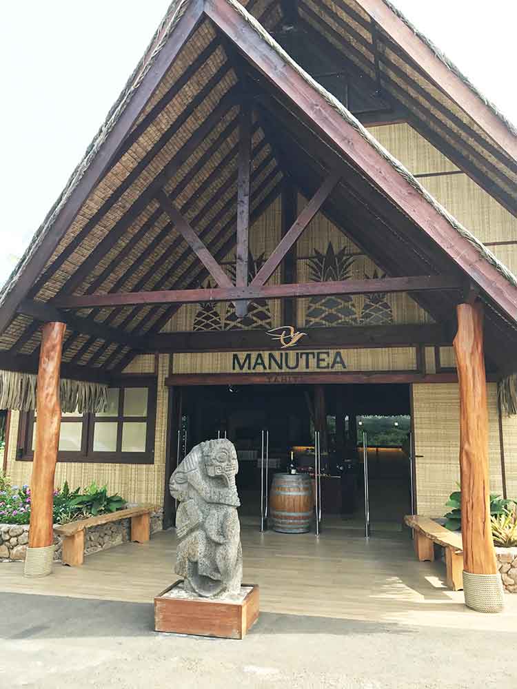 Manutea juice processing factory's tasting room and gift shop.