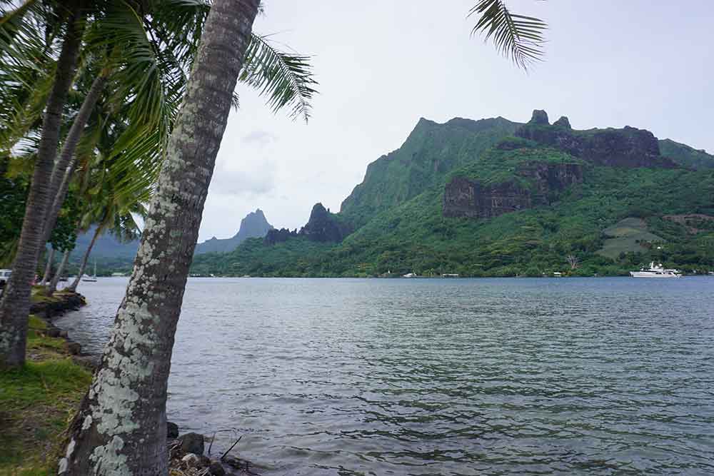 Moorea's "Bali Hai" mountain seen in the distance...