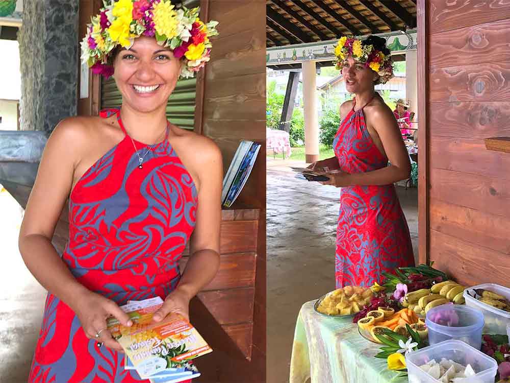 This lovely lady welcomed us to Moorea at the port.