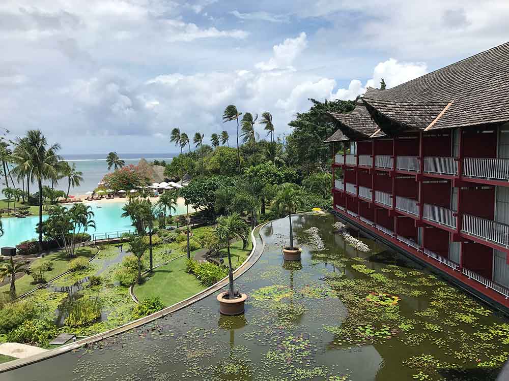 This was the view from our room at Le Méridien Tahiti.