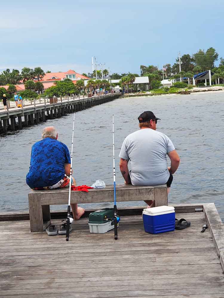 Fishing off Anna Maria City Pier
