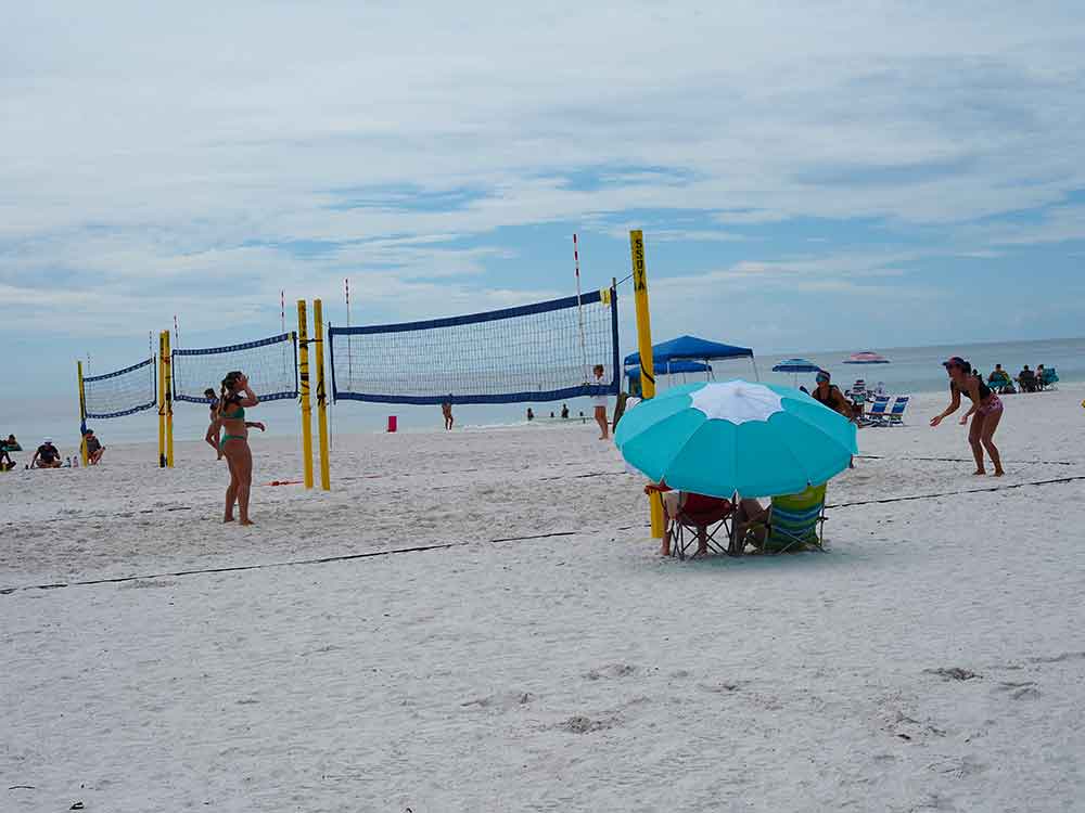Volleyball on Coquina Beach