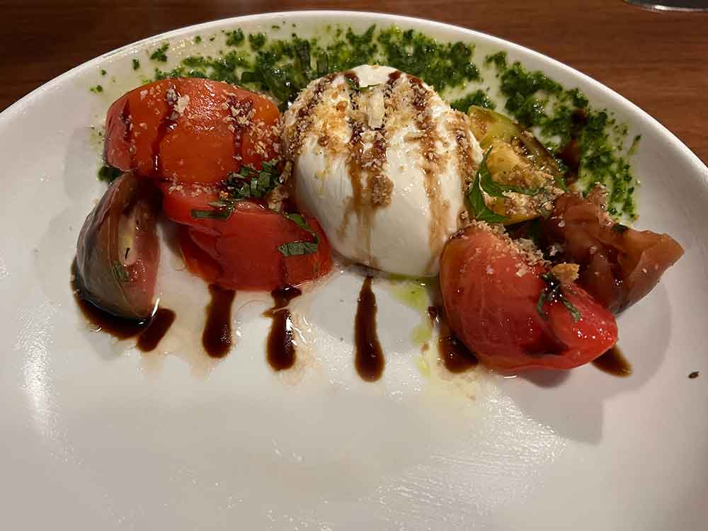 Burrata Cheese Pesto Tomatoes