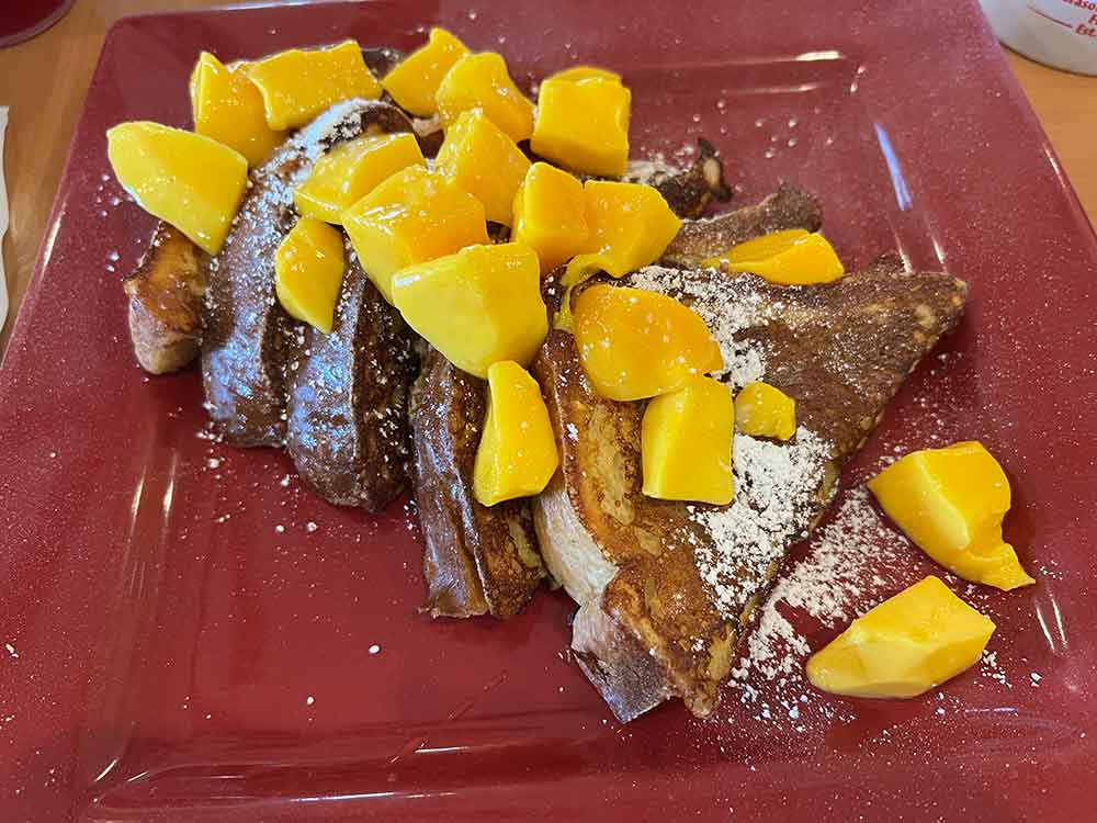 Mango French Toast at Toasted Mango Cafe