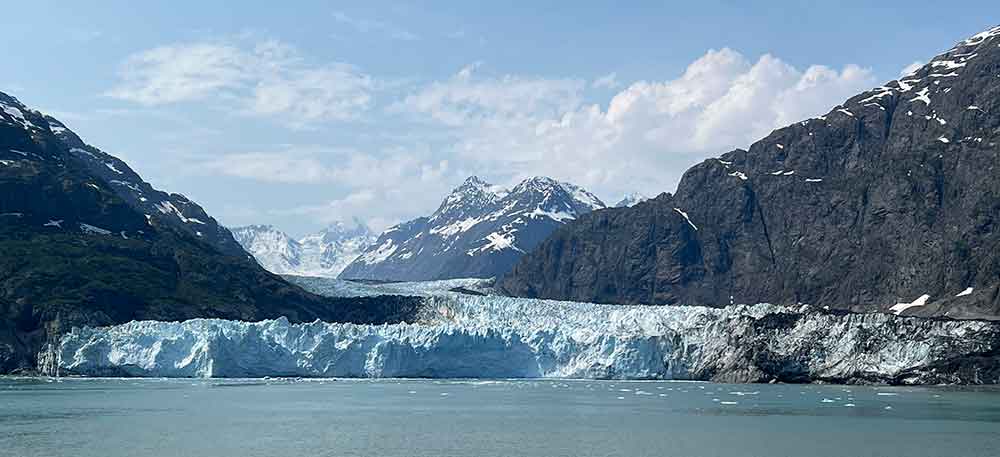 Holland America Koningsdam Glacier Bay from our cabin