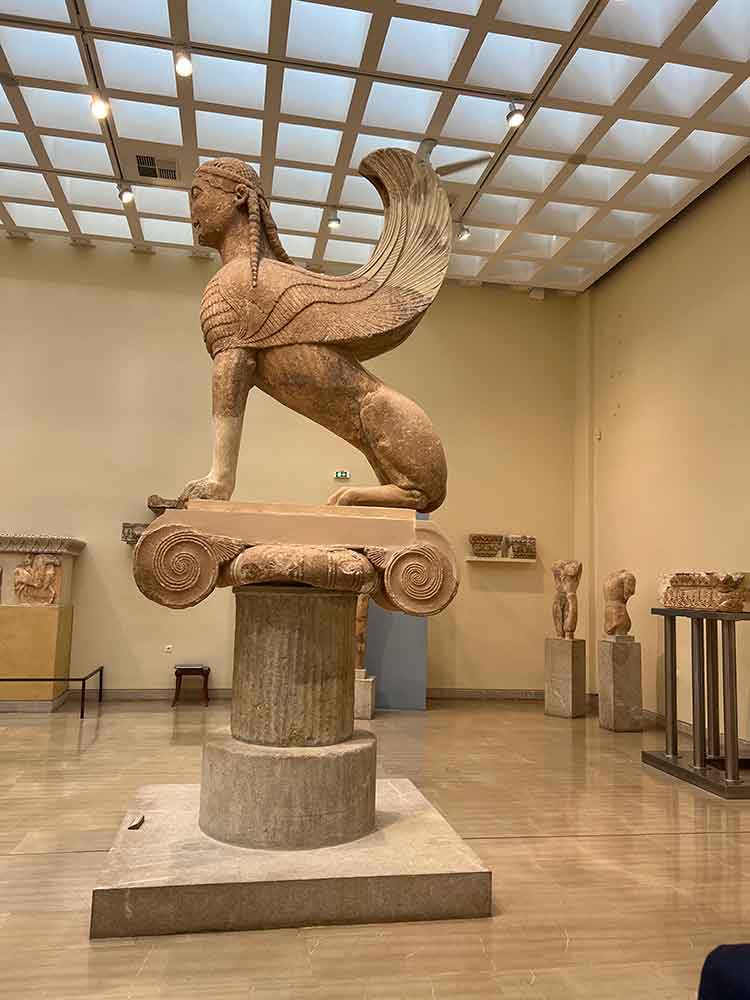 Winged Sculpture in Delphi Museum