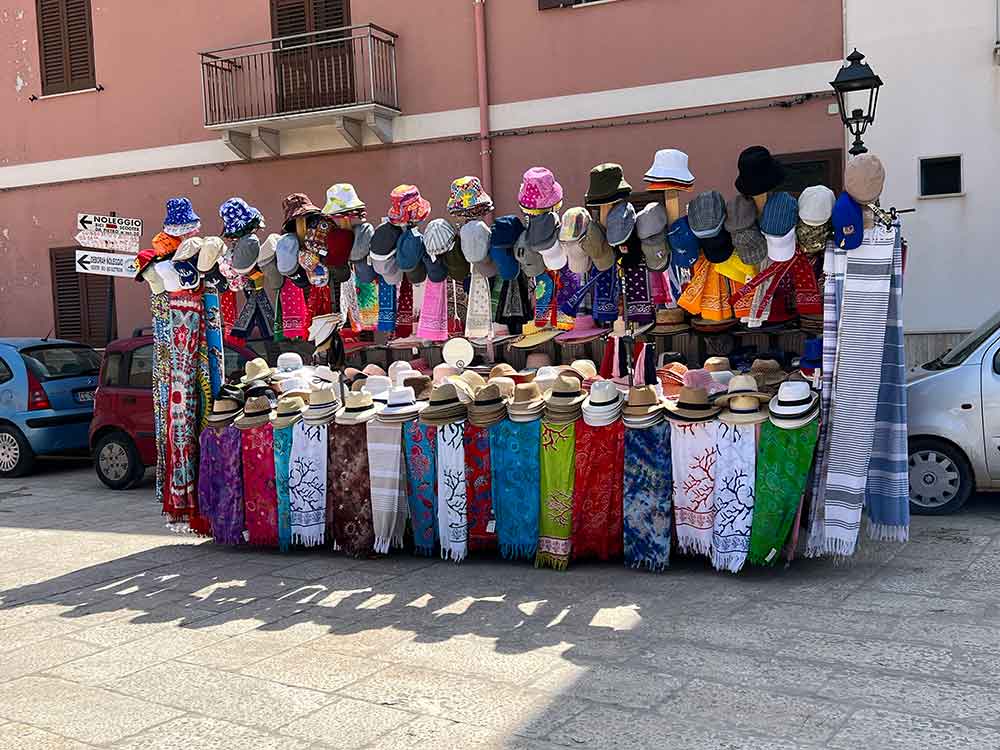 Hats Vendor on Favignana