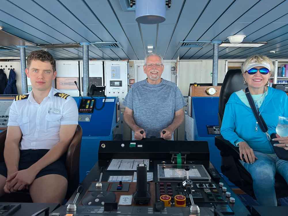 Us with First Mate on Bridge tour Star Pride