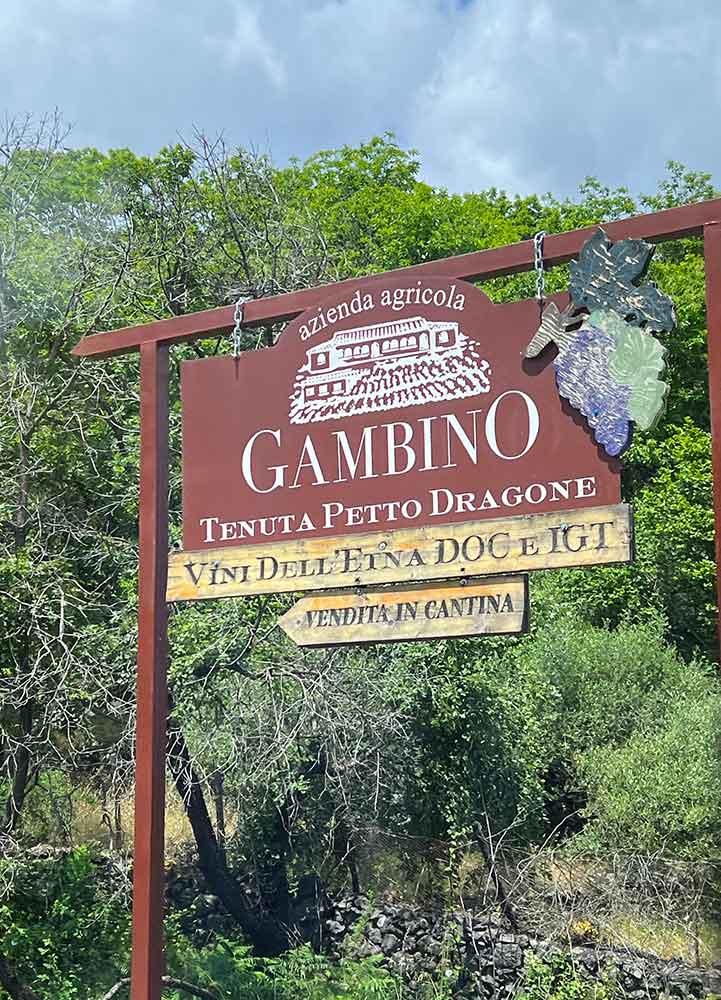 Gambino Winery Sign, Messina, Sicily