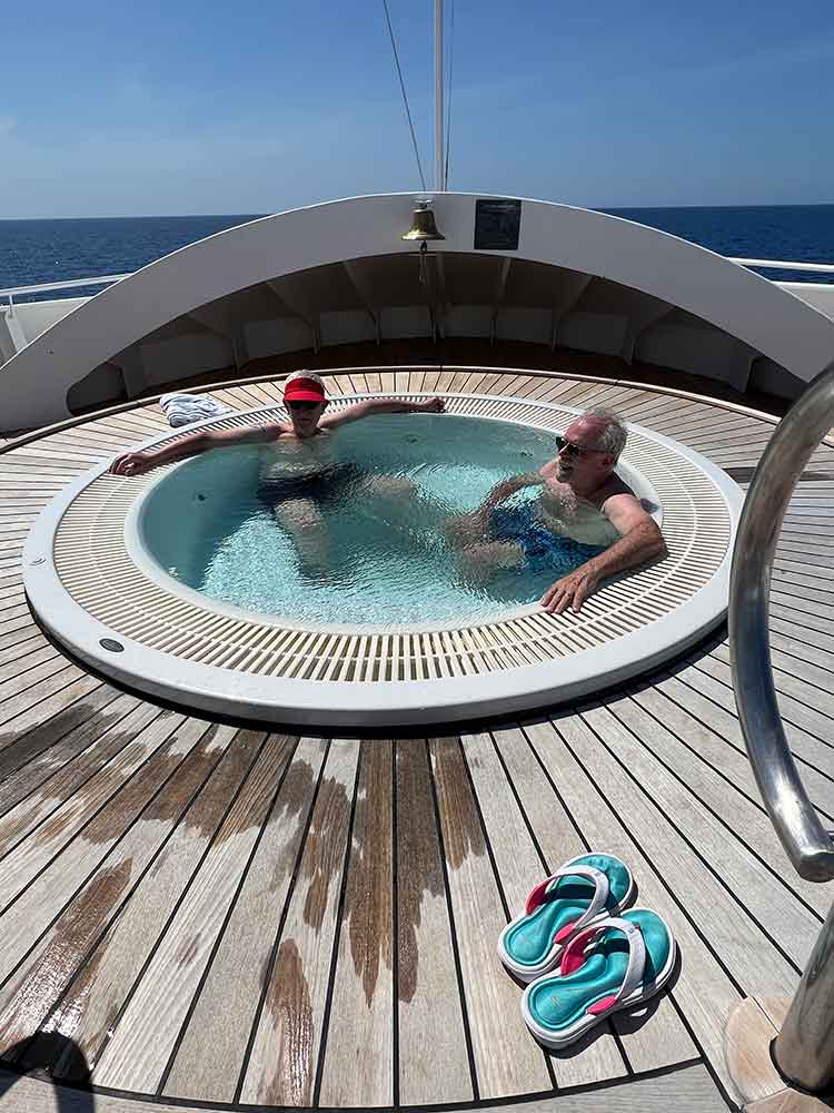 Hot tub on Star Pride
