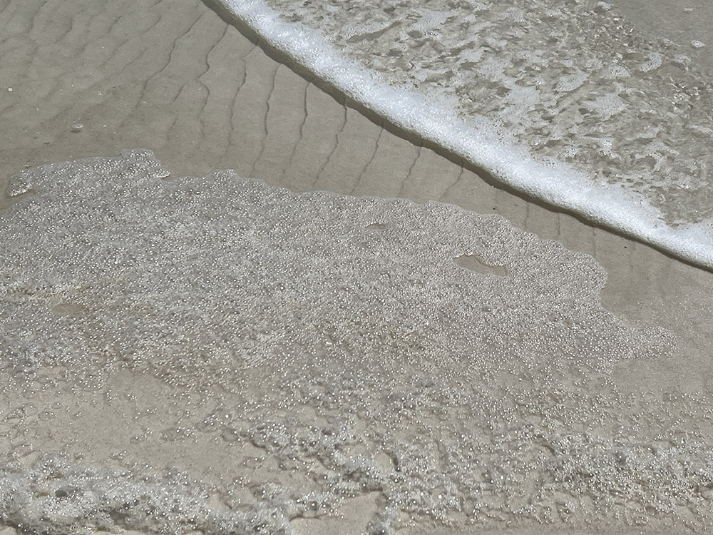 Navarre Beach sand and foam