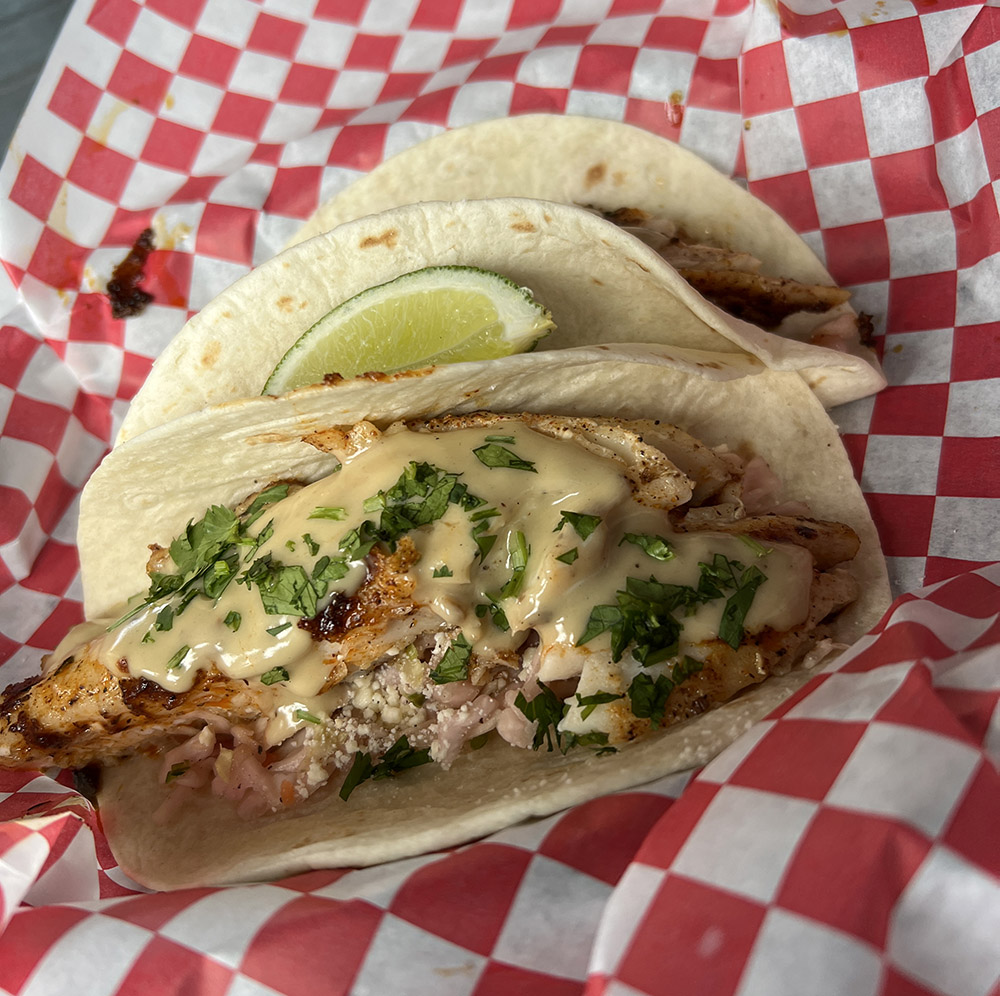 Grouper Fish Tacos at Windjammers on the Pier