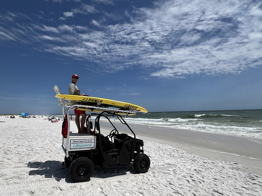 Navarre Beach Lifeguard at the beach