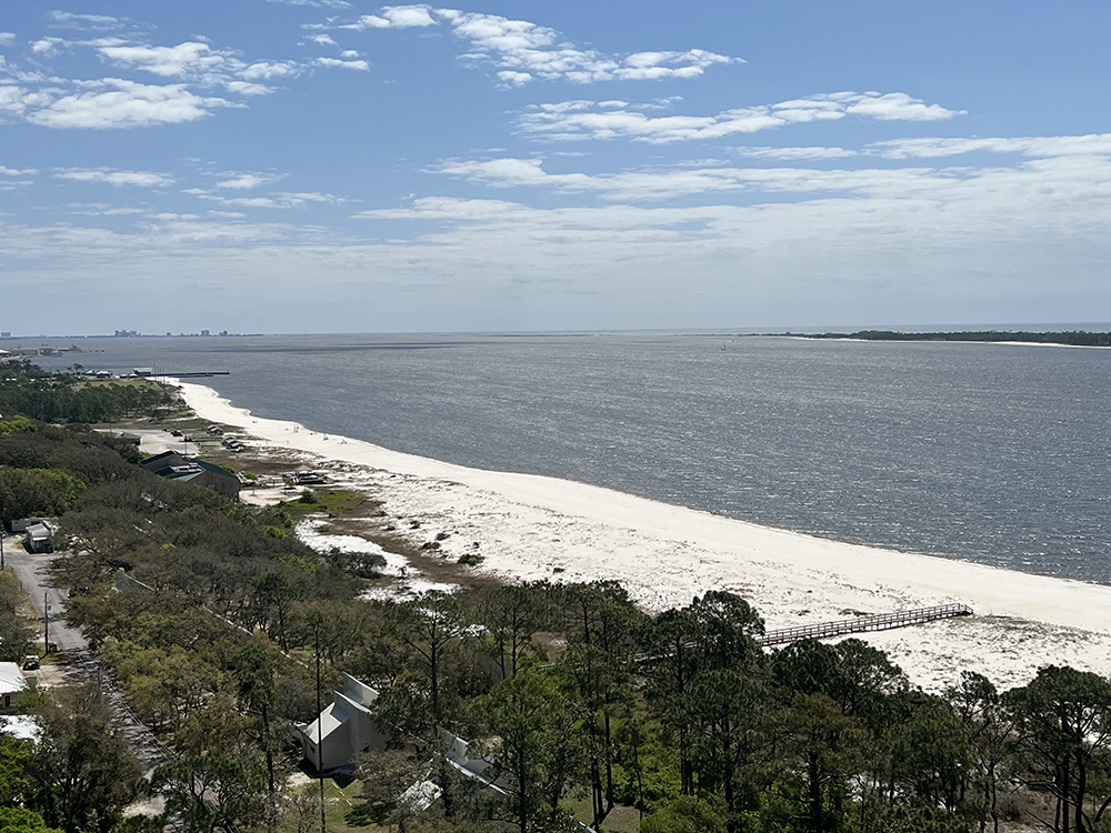 Gulf view from top of Pensacola Lighthouse