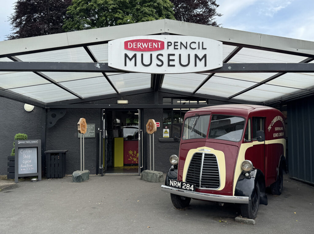 Entrance to Derwent Pencil Museum in Keswick, Lake District