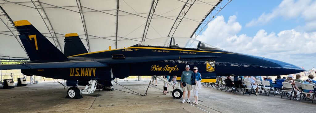 Standing next to a Blue Angels jet gives you a sense of its size. ©Debbra Dunning Brouillette