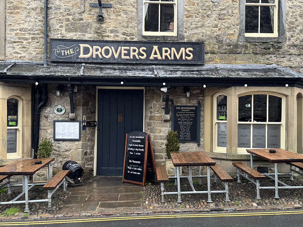 The Drovers Arms pub in Grassington, England