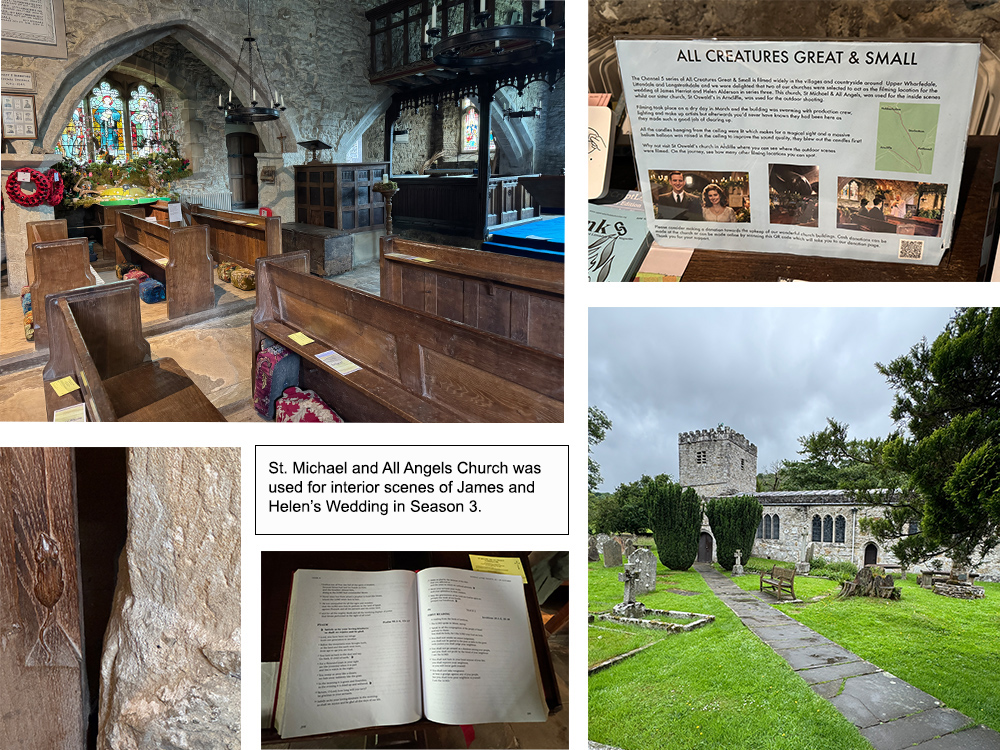 St. Michael and All Angels Church used for interior scenes of James and Helen's Wedding in Season 3.